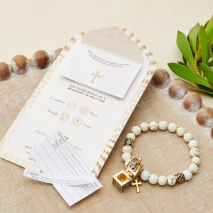 Ivory Palm Prayer Bracelet