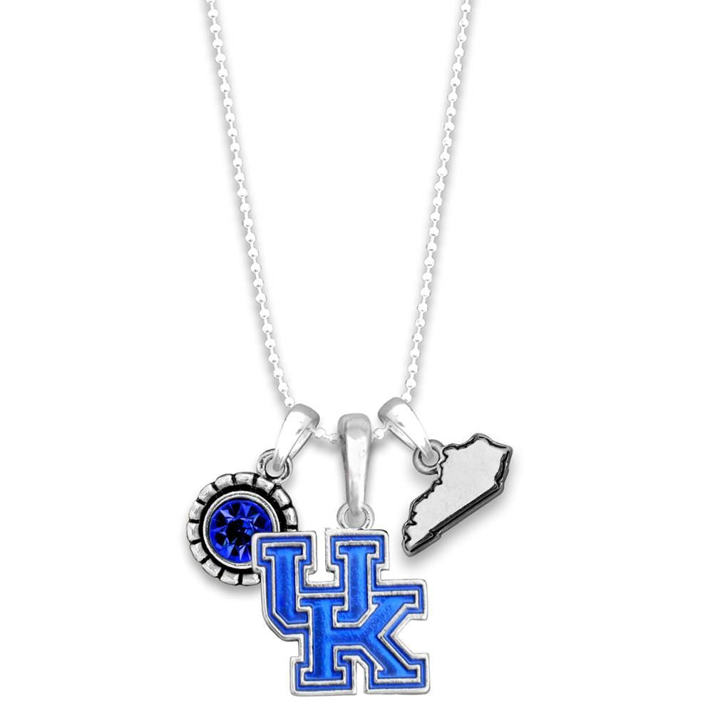 Sterling Silver University of Kentucky UK Logo Charm