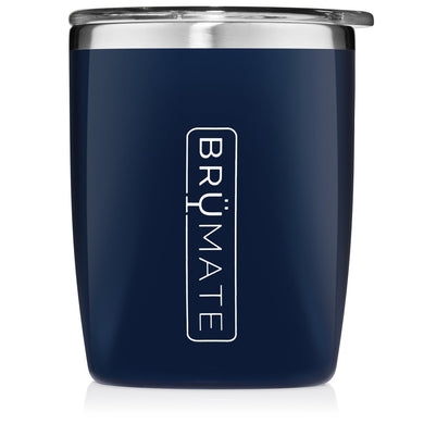 Navy Blue Gloss BrüMate Rocks Tumbler 12oz