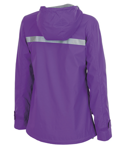 Ladies Charles River Rain Jacket-Violet